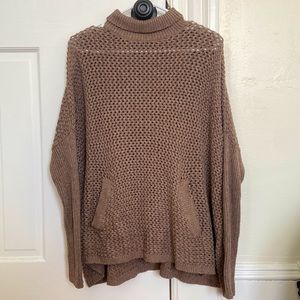Ann Taylor Loft Brown Turtleneck Sweater